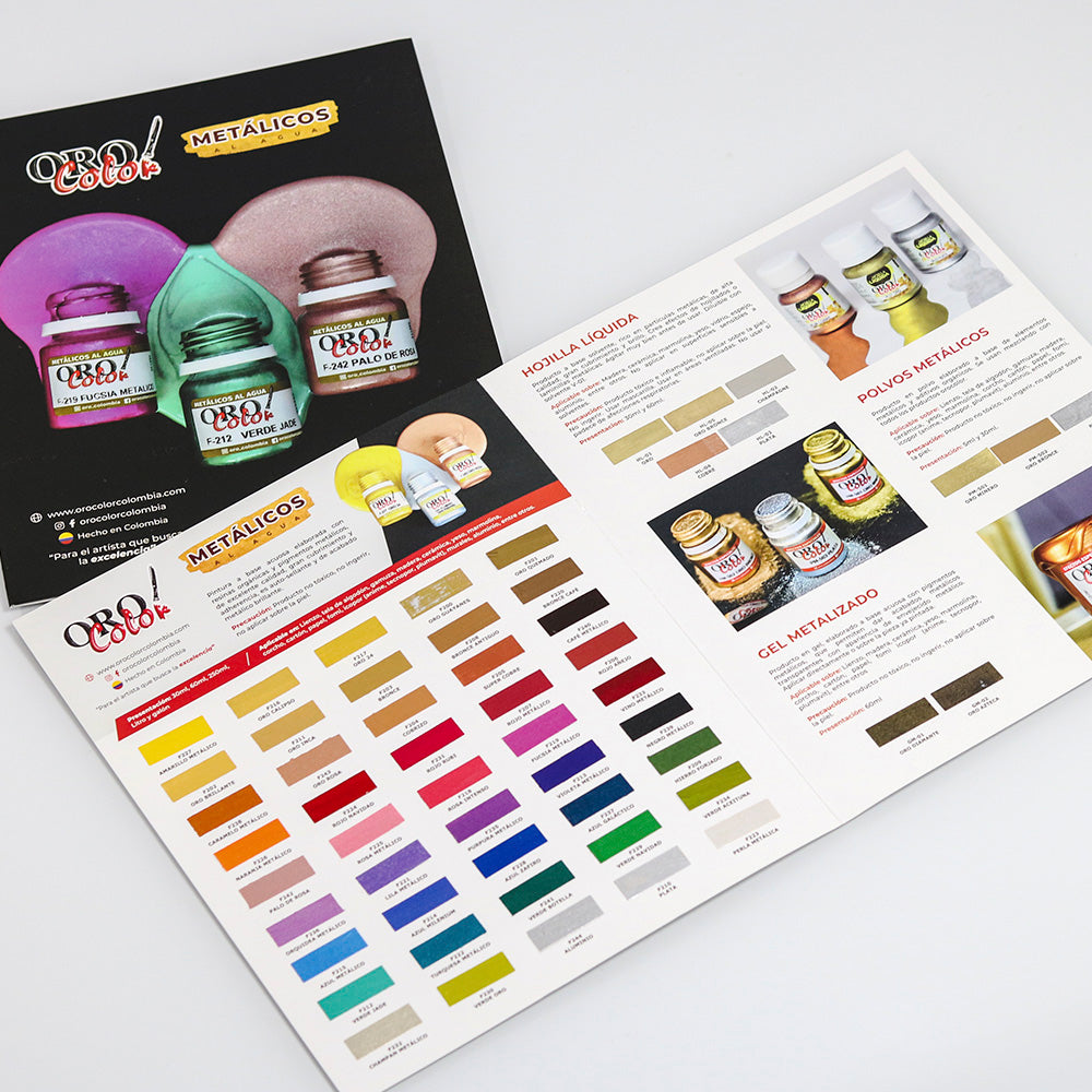 Carta de Colores Metálicos