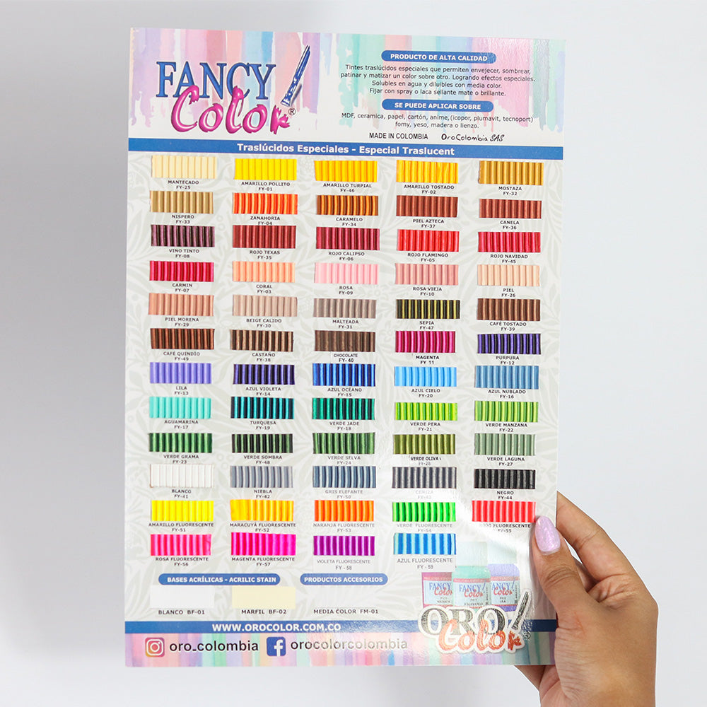 Carta de Colores Pátinas Fancy Color