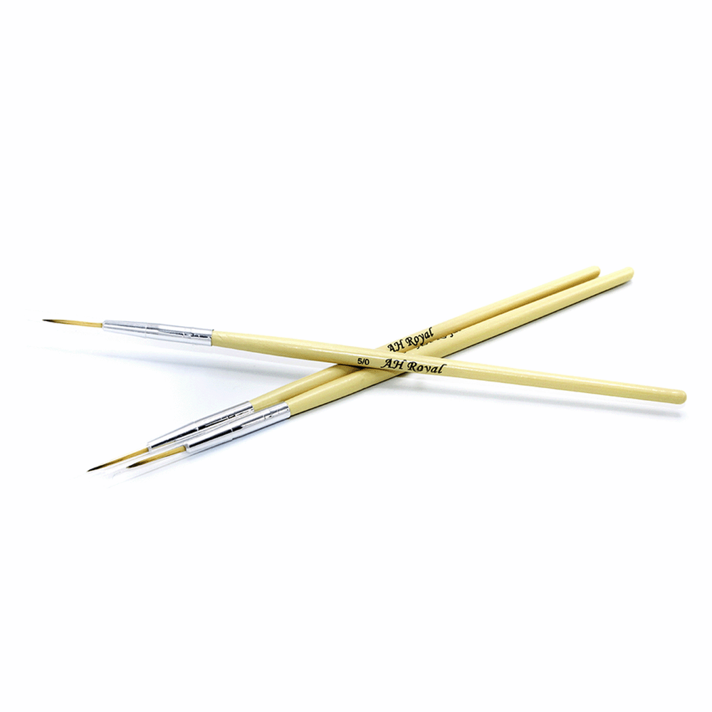 Pincel Delineador AH Royal 5/0 Mango Crema Individual Ref. 20034