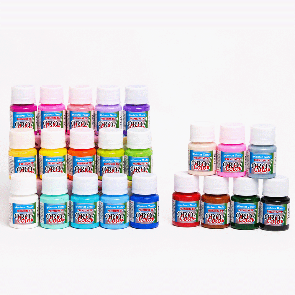 Set 22 Colores Pintura Para Tela TX Premium 30ml