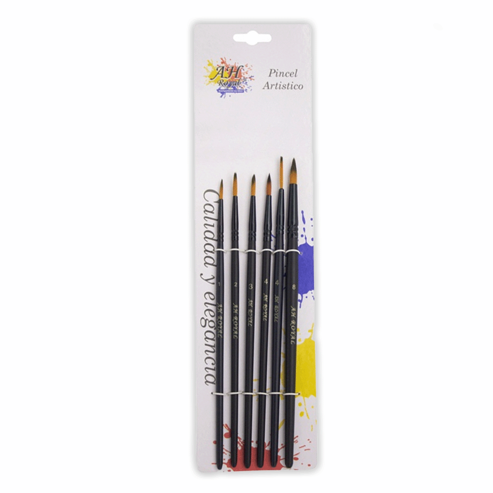 Set X6 Pinceles AH Royal Ref. 90359