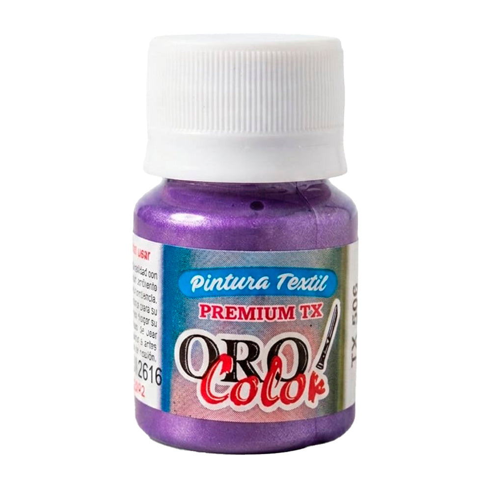Pintura Textil Premium Morado Metálico TX-506