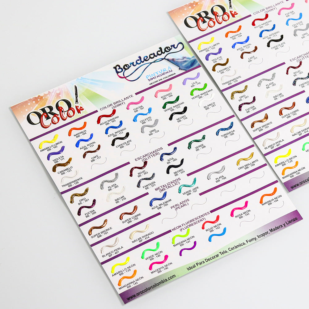 Carta de Colores Bordeadores
