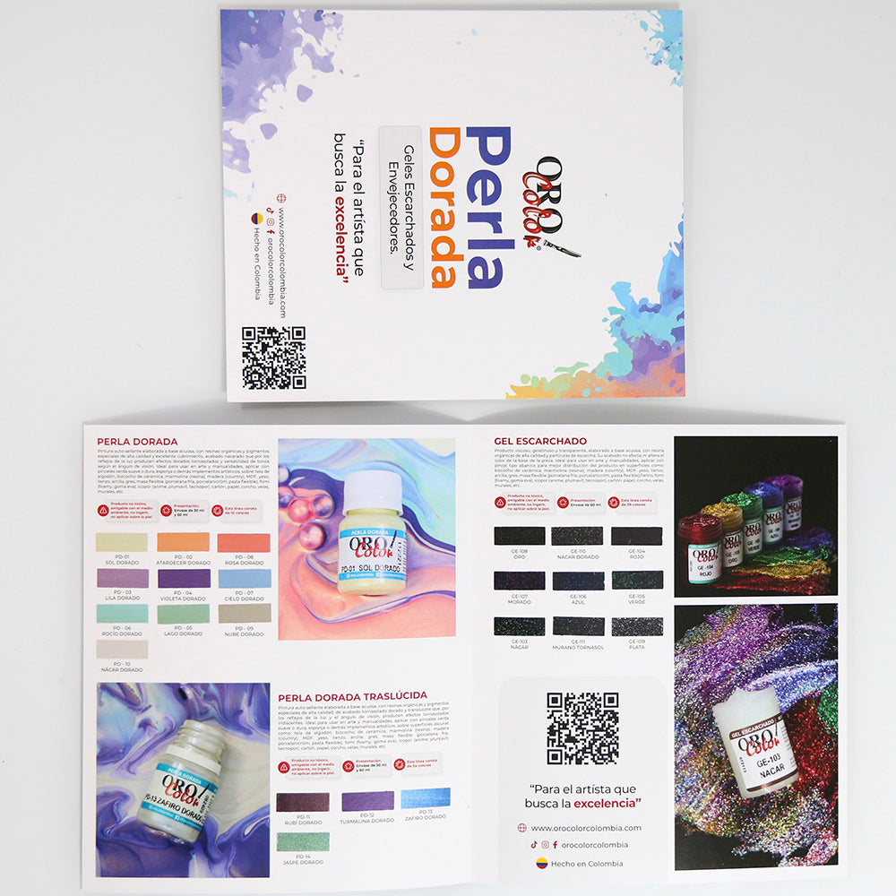 Carta de Colores Perla Dorada- Envejecedores-Geles