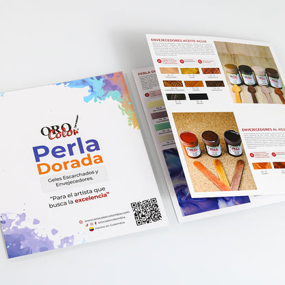 Carta de Colores Perla Dorada- Envejecedores-Geles