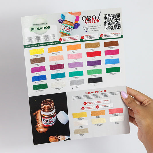 Carta de colores Pintura Perlada