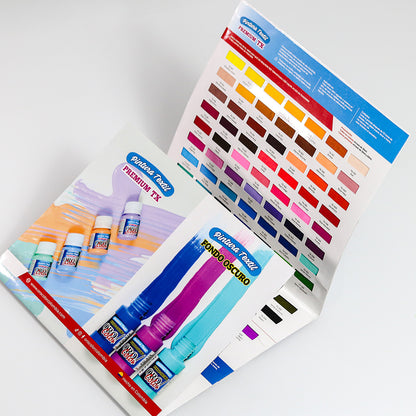 Carta de Colores Pintura para Tela TX PREMIUM
