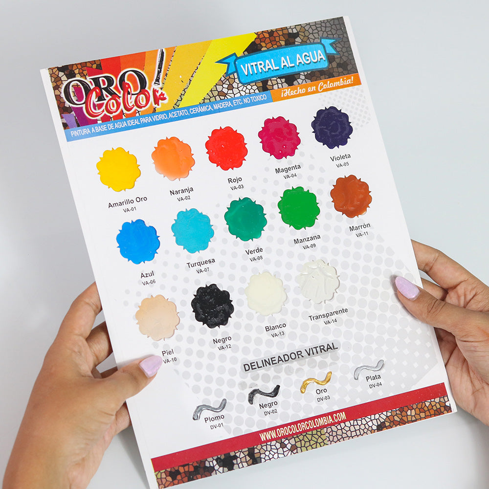 Carta de Colores Vitral al Agua