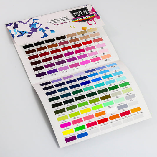 Carta de Colores Acrílica Premium
