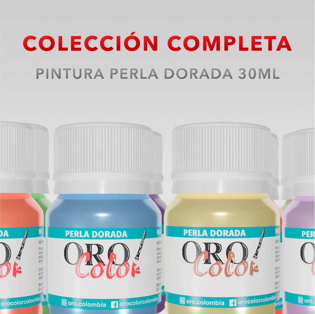 Colección Completa - Pintura Perla Dorada 30 ml