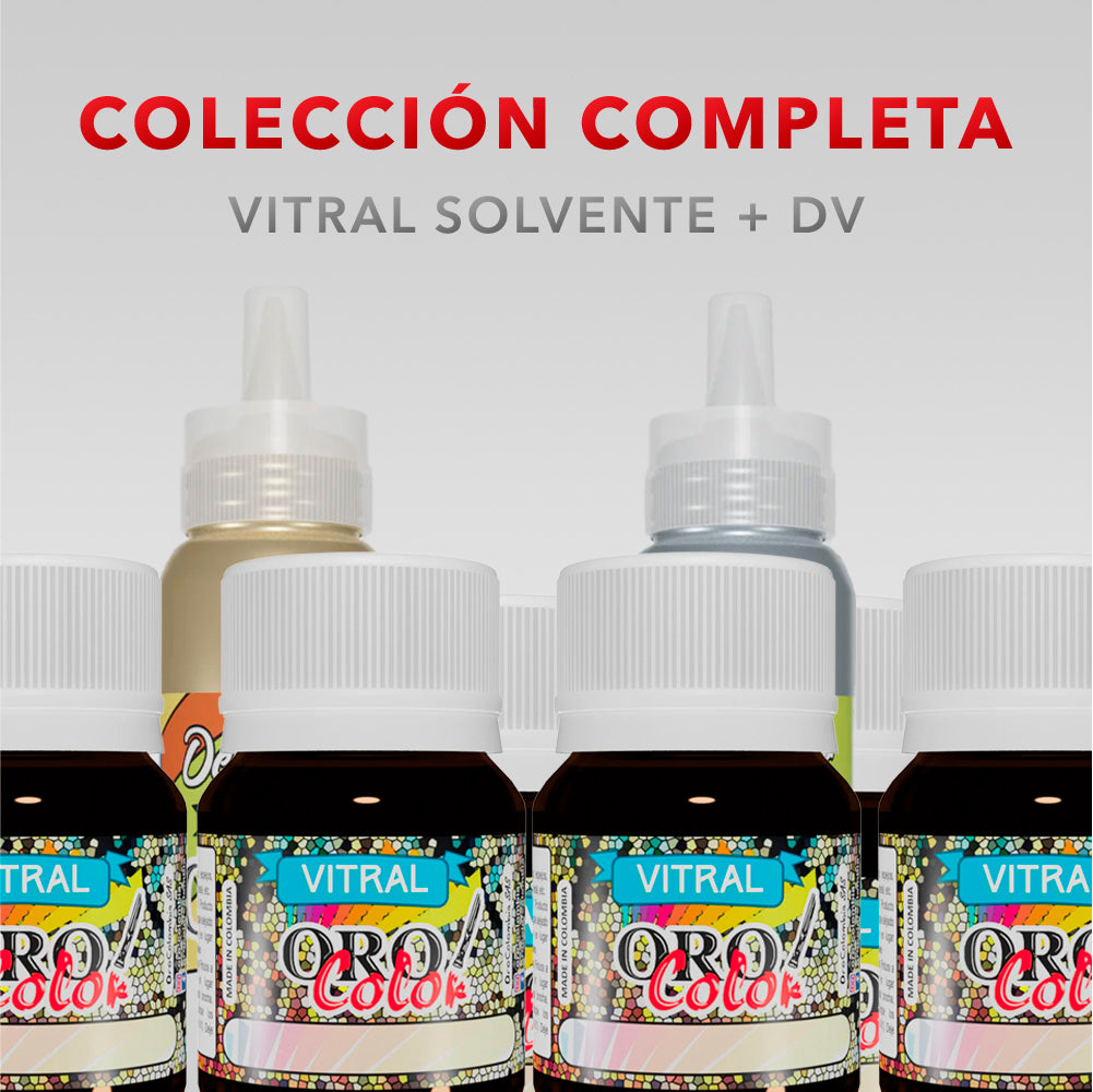 Colección Completa - Vitral Solvente + Delineadores