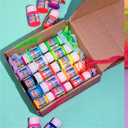 Kit Pintura Textil Premium 22 Tonos - Edición Carnaval