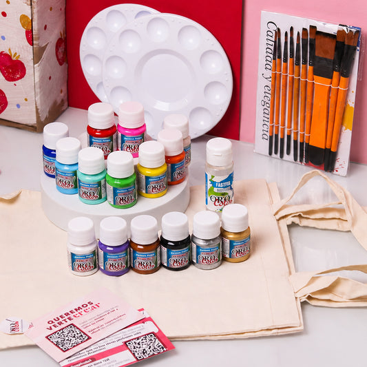 Kit Pinta Tote Bag - Colección Amor&Amistad