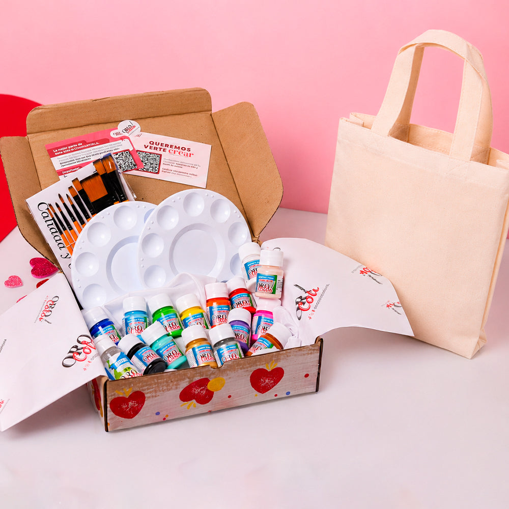 Kit Pinta Tote Bag - Colección Amor&Amistad