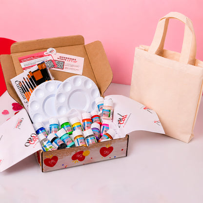 Kit Pinta Tote Bag - Colección Amor&Amistad