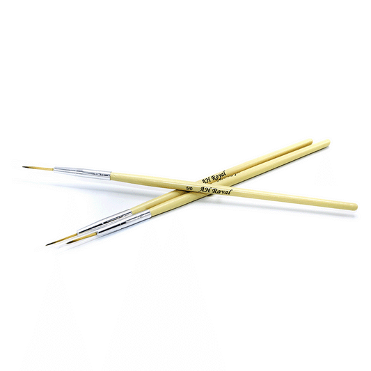 Pincel Delineador AH Royal 5/0 Mango Crema Individual Ref. 20034