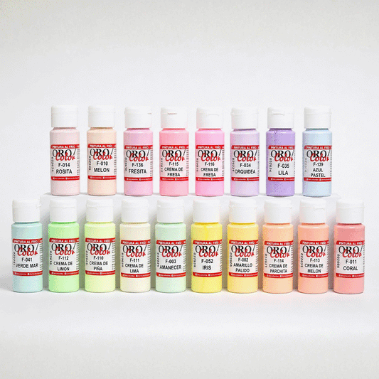 Set 18 Colores Pasteles Pintura Acrílica Clásica 60ml