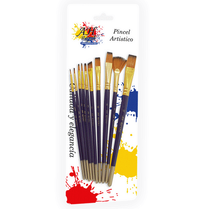 Set X10 Pincel AH Royal Surtido Ref. 20029