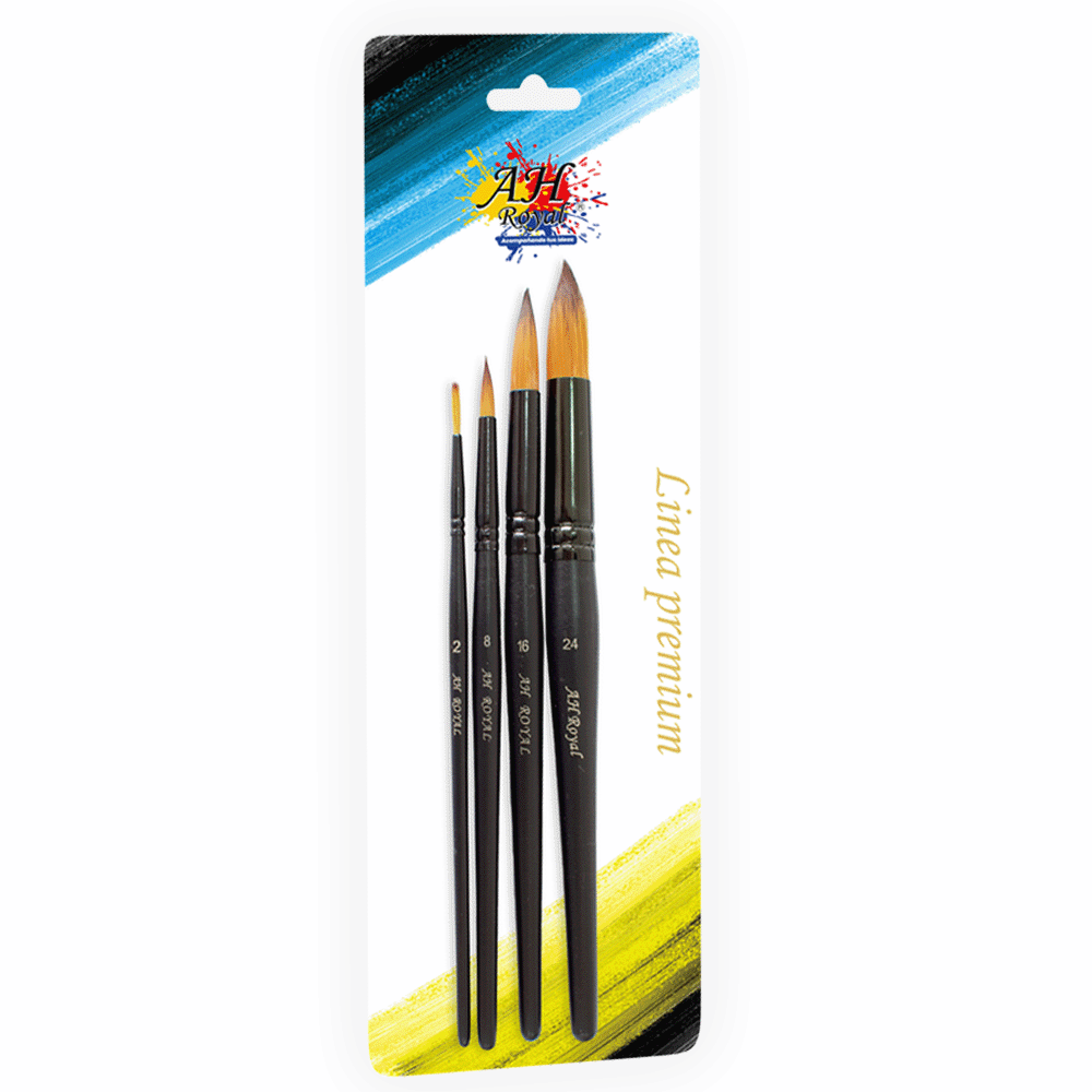 Set X4 Pincel AH Royal Redondos Ref. 90355-1015
