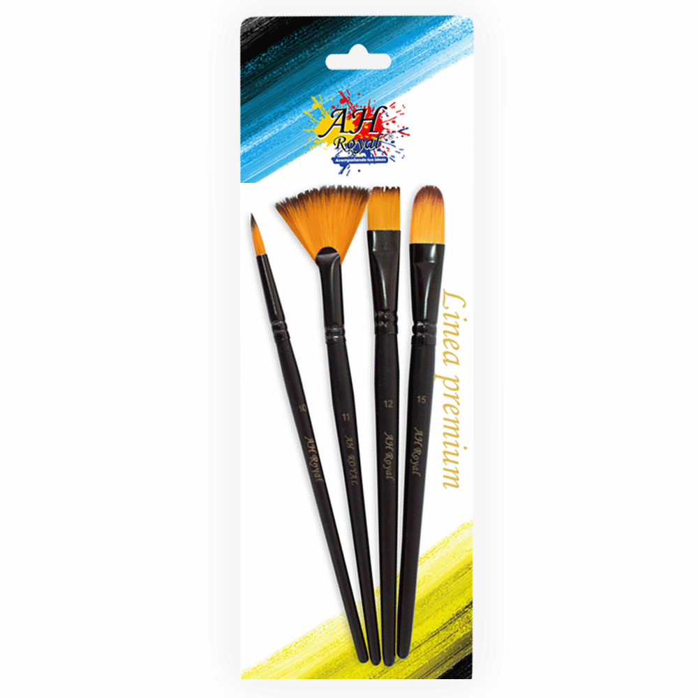 Set X4 Pincel AH Royal Surtido Ref. 90356