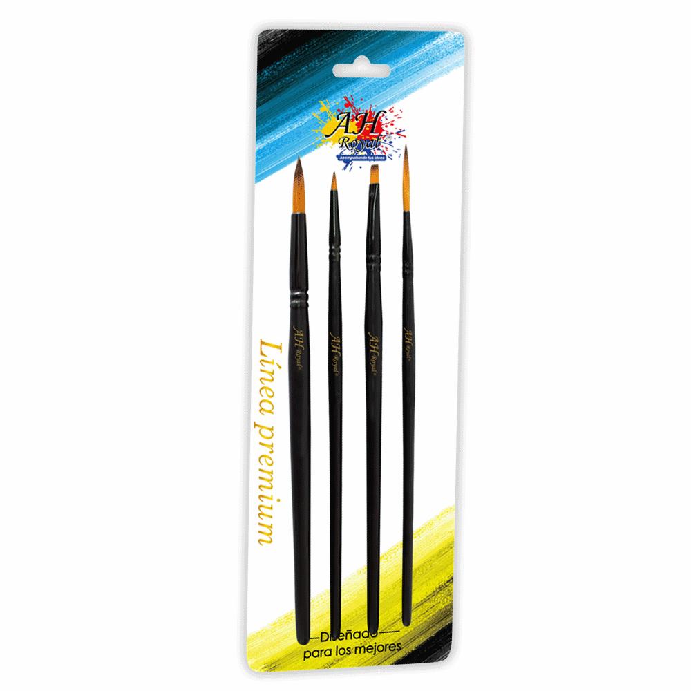 Set X4 Pinceles AH Royal Ref.90363