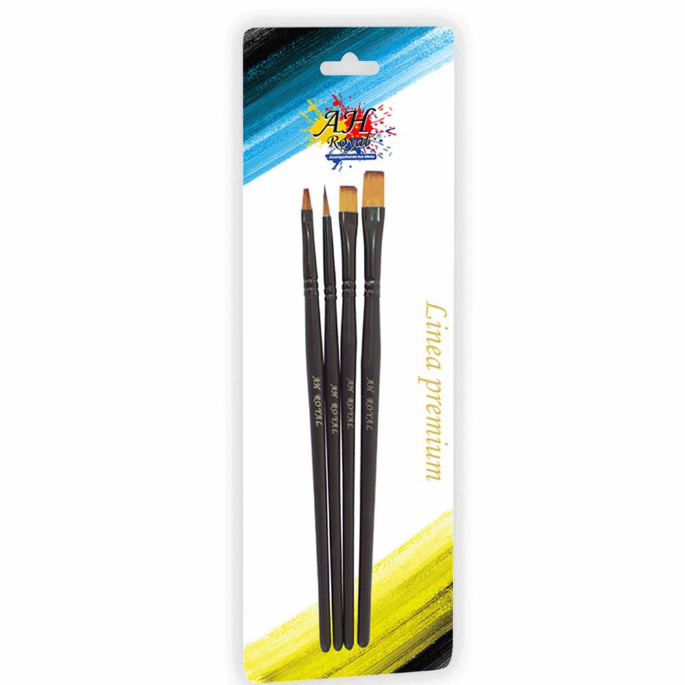 Set X4 Pinceles AH Royal Variados Ref.90361
