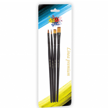 Set X4 Pinceles AH Royal Variados Ref.90361