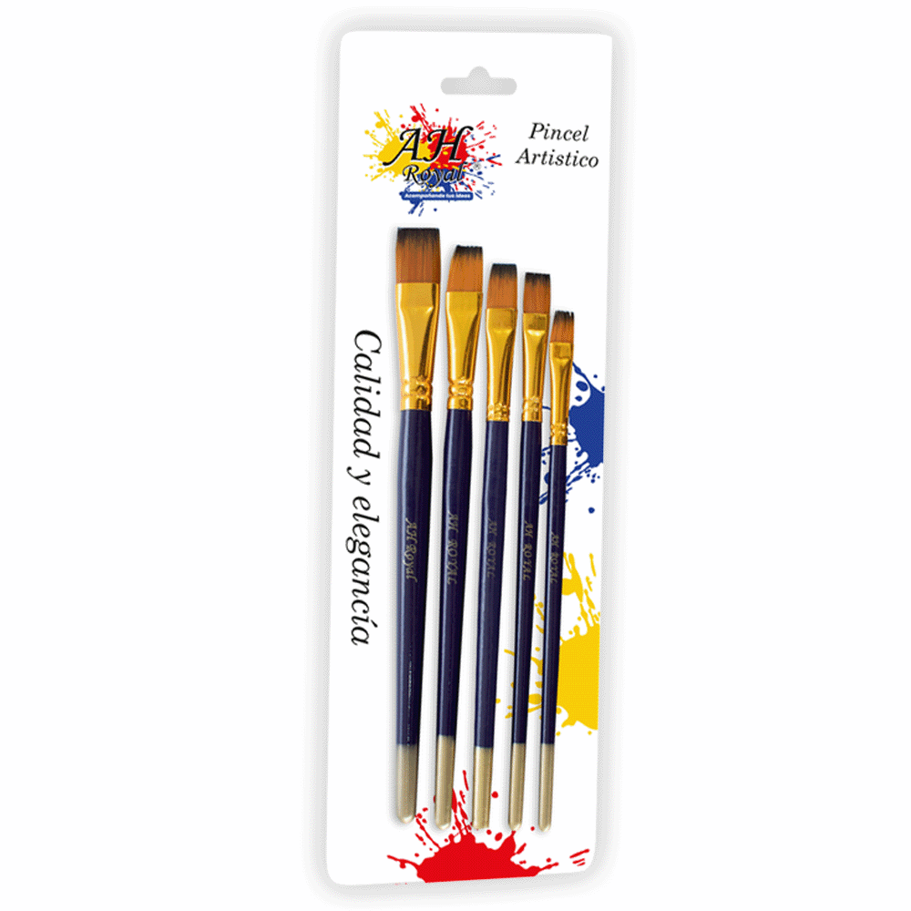 Set X5 Pinceles AH Royal Planos  Ref.20051
